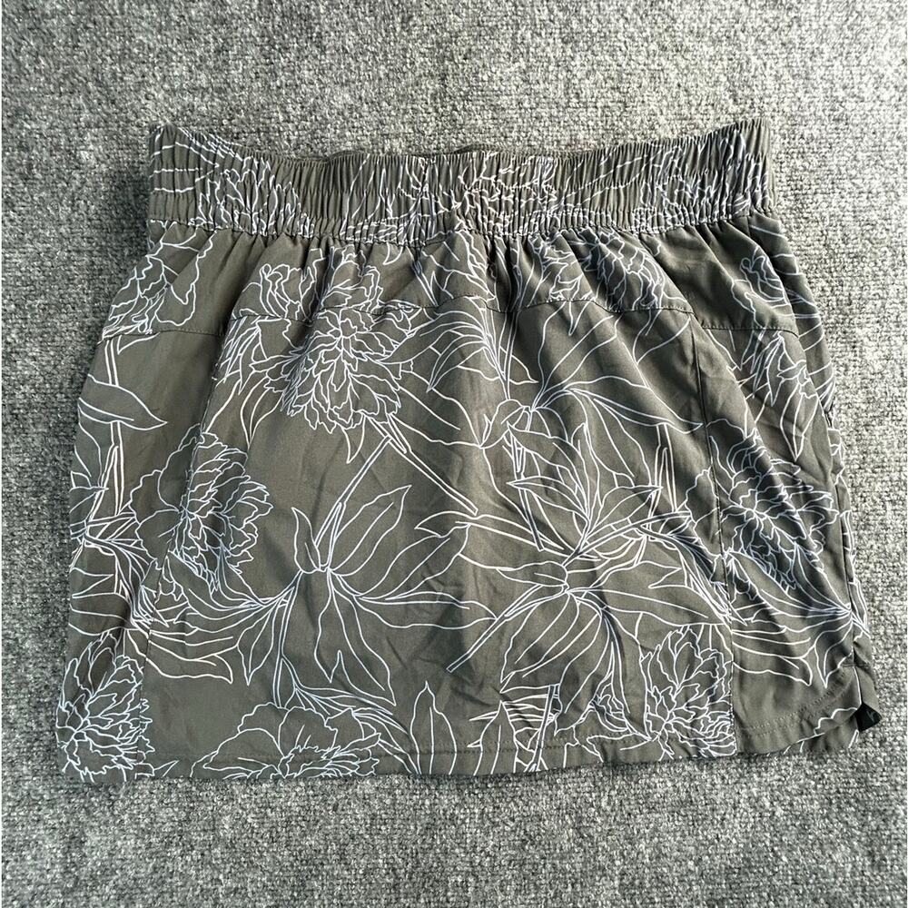Columbia Women's Floral Skort Gray Size Large Omni-Shade Shorts Skirt - Picture 2 of 10